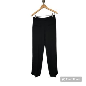 Mango Wide Leg Crease Front Pants with Belt